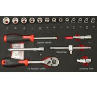 JEU D'OUTILS 1/4"", 24 PIÈCES