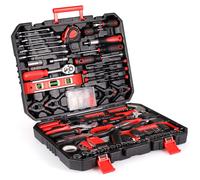 Jeu d'outils - 198 pièces - Boîte à outils remplie - Sac à outils - Boîte à outils - Pour la maison et la réparation automobile - Jeu d'outils à main avec cliquet
