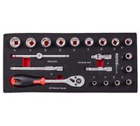 Jeu d'outils à cliquet ROOKS 3/8 pouce, 20 pièces OK-01.3101