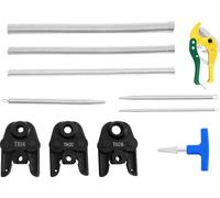 Jeu d'outils à sertir pour tubes composites, mâchoires de sertissage TH16 TH20 TH26, acier allié durable, coupe-tube pratique, noir