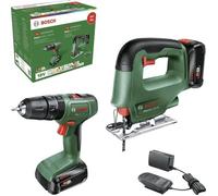 Perceuse-visseuse à percussion EasyImpact 18V-40 Bosch scie sauteuse EasySaw 18V-70