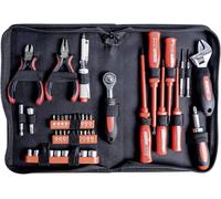 Jeu doutils Brüder Mannesmann M29044 pour électricien en sacoche 45 pièces