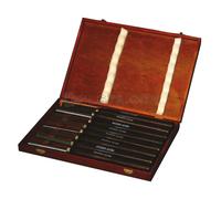 Generique Coffret de 8 gouges de tournage HSS L. 370 mm H8TLG