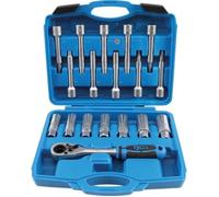 Jeu d'outils d'amortisseur - BGS TECHNIC - 18 pièces - Convient pour tous les types de véhicules courants