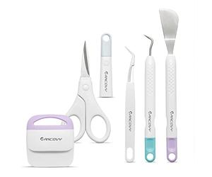 Jeu d'outils de base pour Cricut Vinyl Weeding Tools pour Cricut/Silhouette/Siser/Oracal 631 651 751 Vinyl 5pcs Cardstock Crafting Tools Kit