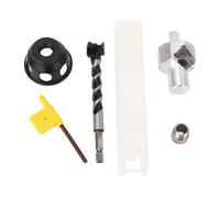 Jeu d'outils de chanfrein de trou de chien, foret de 19mm, localisateur de perçage Vertical, banc, outil d'alésoir de chanfrein de trou de chien pour le travail du bois