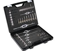 Jeu d'outils de taraudage M3-M12 44 pièces HSS Cassette plastique