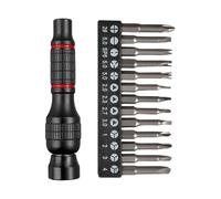 Jeu D'outils De Tournevis Magnétique Compact Poignée En Alliage D'aluminium Pour Embout Standard 6 35 Mm Électronique Et Projets Précis Outil Démontage Smartphone