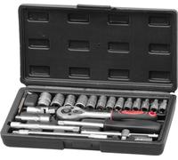 Jeu d'outils Strend Pro, 25 pièces, clés à douilles, cliquet 1/4", en coffret