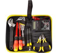 Jeu d'outils Strend Pro CMT-05.0215 - 15 pièces, électricien + multimètre, en sacoche