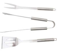 Jeu d'outils Strend Pro Grill, pour griller et rôtir, acier inoxydable, 3 pièces