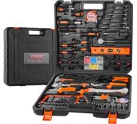 Jeu d'outils VEVOR, 216 pièces d'outils à main ménagers généraux, jeu d'outils de bricolage avec boîte à outils portable, acier de haute qualité,