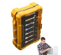 Jeu D'Pour Tournevis - 50 Pièces Pointes Magnétiques En Acier Avec Boîte De Rangement | Kit D',Pour Perçage Sur Verre, Brique, Granit, Bois, Carrelage, Porcelaine,