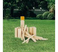 Jeu du kubb - mister gadget - traditionnel - scandinave - marron
