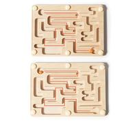 Jeu du labyrinthe - Planche d'équilibre en bois de 20 cm, jouet labyrinthe puzzle inclinable | Puzzle d'activité en bois d'inclinaison | Casse-tête amusant éducatif concentré
