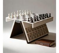 Jeu du Pendu PlayBook'd, Jeu De Société Portable Style Livre Imprimé en 3D, Défi Vocabulaire Et Orthographe, Jeu De Voyage pour Famille Enfants Adultes (C)