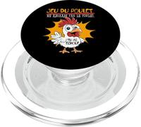 Jeu du Poulet Ne Regarde Pas Le Poulet Amateurs d'humour PopSockets PopGrip pour MagSafe