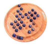 Bigjigs Toys – Jeu de solitaire en bois classique avec billes