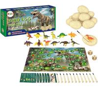 Jeu d'œufs de dinosaures Figures de fouilles Jeu de société 12 pcs