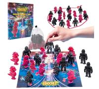 Jeu Echec Magnetique, 20pcs Jeux Aimant Magnetic de Gorille VS Dinosaure | Jeux de Société Portable avec Cordon et Pochette de Rangement, Jeu de Stratégie Magnétique pour Fête de Famille et Voyage