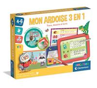 Jeu écriture et lettres Clementoni Mon ardoise 3 en 1 Trace, dessine et écris