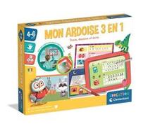 Jeu écriture et lettres Clementoni Mon ardoise 3 en 1 Trace, dessine et écris Multicolore E