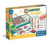 Clementoni - Mon Coffret Tampons Alphabet dès 4 Ans - 16 Jeux Évolutifs pour Enfant - pour Apprendre Les Premières Lettres en s’Amusant - Apprentissage - Pratique - Idée Cadeau - Fabriqué en Italie
