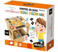 Headu - Pupitre en bois École d'Écriture Je dessine et j'écris - Méthode en 7 étapes, +100 mots
