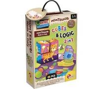 Jeu éducatif 2-en-1 - LISCIANI - Montessori Baby Bois - Cubes et logique - Animaux et associations - Des 2 ans G