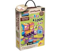 Lisciani – Jeu en bois – Montessori Cubes and Logic – 2-en-1 Animaux – Dès 2 ans