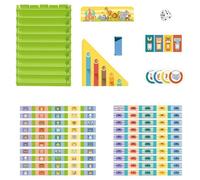 Jeu Éducatif Chiffres,Jeu de Dés pour Apprendre Les Mathématiques | Jouet Éducatif Maternelle pour Garçons Filles en Famille École Maison Vacances