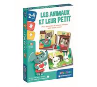 Clementoni Jeu d'association Les Animaux et Leur Petit - 16 mini-puzzles - 2-4 ans - Format compact