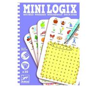 Jeu éducatif - DJECO - Mini Logix Mots Mêlés anglais - 30 grilles - Design coloré et imagé