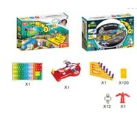 Jeu éducatif domino fusée avec lanceur