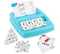 Jeu Éducatif d'Orthographe - Apprendre a Lire Jeu Alphabet - 32 Cartes d'Étude - Lettres Anglais Jouet Éducatif