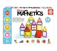 Educa Borrás – Jeu éducatif de construction 3D Magnetics 26 pièces – À partir de 3 ans (20022)