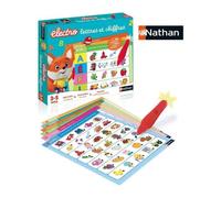 Jeu éducatif électronique Nathan Electro Lettres et Chiffres stylo + 12 planches Multicolore