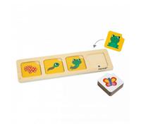 Jeu éducatif en bois - Cartes séquences Le jardin pour enfants de 3 ans et plus