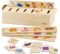 Jeu éducatif en bois pour la classe VIGA Animaux, fruits, légumes
