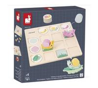 Jeu Éducatif Escargots - Tableau à Double Entrée en Bois