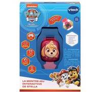 VTech - Pat' Patrouille, La Montre-Jeu Interactive de Stella, Montre Enfant à Clapet avec Écran Animé, Bracelet Souple, 12 Cadrans, 4 Jeux, Cadeau Enfant de 3 Ans à 7 Ans - Contenu en Français