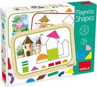 Jeu éducatif - GOULA - Coffret formes magnétiques - 12 activités avec 24 pieces en bois