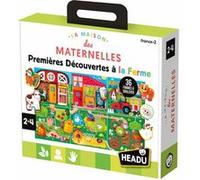 Headu Jeu éducatif Premières Découvertes à la Ferme Montessori Multicolore