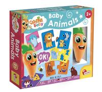 Lisciani - CAROTINA BABY- Jeu Educatif Intéractif Bébé Animaux avec Stylo Parlant Lumineux Carotina - Pour Enfants dès 2 Ans - 10 Puzzles de 2 Pièces - Quiz Interactif Apprendre les Bébé Animaux