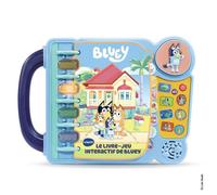 VTech - Bluey - Mon Livre-Jeu Interactif, Livre Éducatif Enfant, Jouet Bluey - 3/7 Ans - Version FR