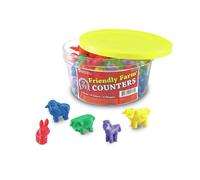 Jeu éducatif - LEARNING RESOURCES - LER0180 - Animaux de la Ferme - 72 objets - Caoutchouc souple