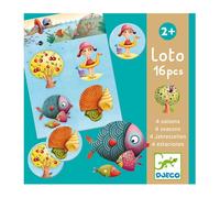 Djeco Loto Les 4 saisons – Mixte Vert – À partir de 3 ans