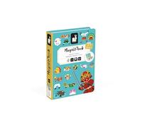 Janod - Magnéti'Book Histoire - Jeu Educatif Magnétique 60 Aimants + 12 Modèles - Jouet Enfant en Carton FSC - Développe Motricité Fine et Imagination - Dès 3 Ans