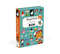 Janod - Magneti'Book Contes - Jeu Educatif Magnétique 40 Pièces - Apprentissage Motricité Fine et Imagination - Dès 3 Ans, J02588
