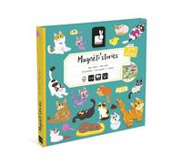 Jeu Éducatif - Magnéti'stories - Les Chats - Livre + 30 Magnets - Invente Des Histoires - Janod